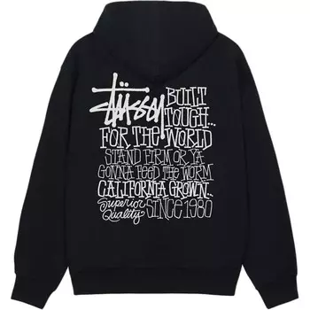 Толстовка с капюшоном California Grown Stussy, темно-синий
