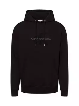 Толстовка с капюшоном Calvin Klein Jeans, черный