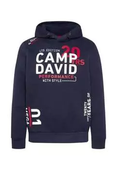 Толстовка с капюшоном Camp David, синий