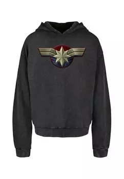 Толстовка с капюшоном CAPTAIN MARVEL CHEST EMBLEM ABSOLUTE CULT, черный