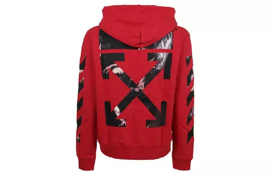 Толстовка с капюшоном Caravaggio Arrow Off-White, красный