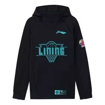 Толстовка с капюшоном cba basketball series алфавитный принт толстовка Li-Ning, черный