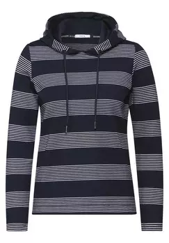 Толстовка с капюшоном CECIL Sweatshirt, темно-синий
