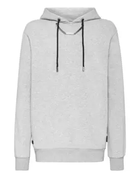 Толстовка с капюшоном Цепи Philipp Plein, серый