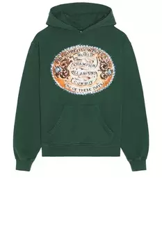 Толстовка с капюшоном "Чемпионы мира" One Of These Days, washed forest green