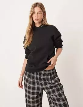 Толстовка с капюшоном черного цвета New Look