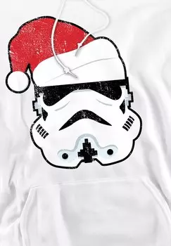 Толстовка с капюшоном CHRISTMAS STORM TROOPER SANTA PRINT Star Wars, белый