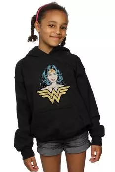 Толстовка с капюшоном «Чудо-женщина» DC Comics, черный