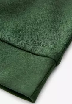 Толстовка с капюшоном Clarks, зеленый