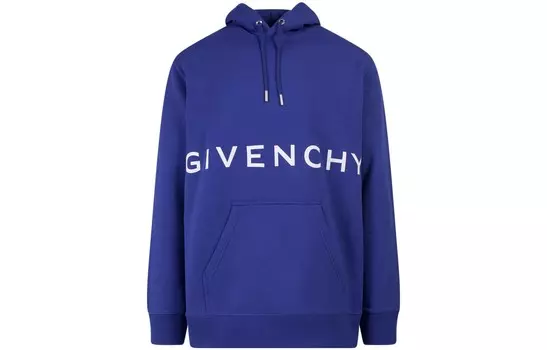 Толстовка с капюшоном Classic Fit Bonded Givenchy, синий