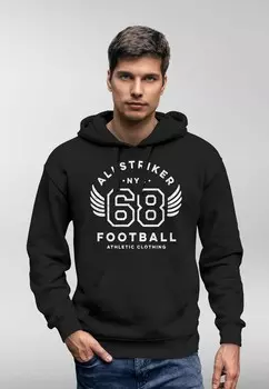 Толстовка с капюшоном COLLEGE DESIGN SCHRIFTZUG NYC 68 FOOTBALL ATHLETIC Neverless, черный