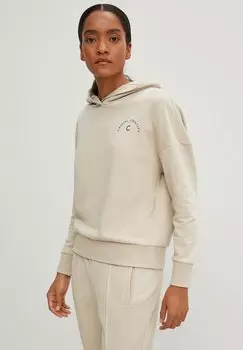 Толстовка с капюшоном comma casual identity, бежевый