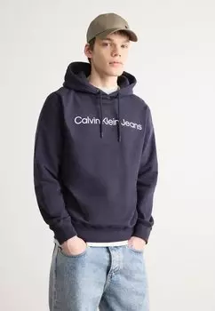 Толстовка с капюшоном CORE INSTITUTIONAL HOODIE Calvin Klein Jeans, темно-синий