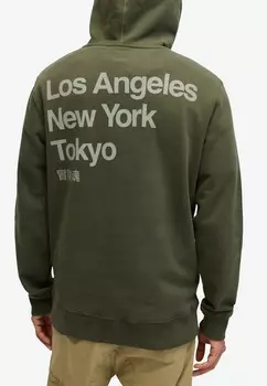 Толстовка с капюшоном CORE LOGO CITY LOOSE FIT Superdry, хаки