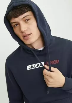 Толстовка с капюшоном CORP LOGO PLAY NOOS Jack & Jones, темно-синий