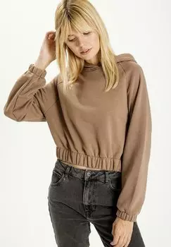 Толстовка с капюшоном Cross Jeans, светло-коричневый