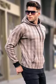 Толстовка с капюшоном цвета Camel 5330 MADMEXT