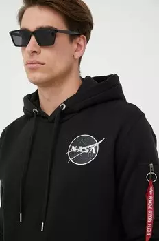Толстовка с капюшоном Dark Side Alpha Industries, черный