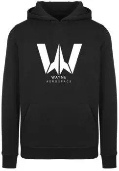 Толстовка с капюшоном DC COMICS JUSTICE LEAGUE MOVIE WAYNE AEROSPACE F4NT4STIC, черный