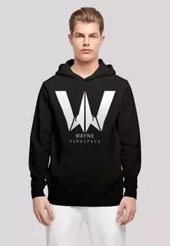 Толстовка с капюшоном DC COMICS JUSTICE LEAGUE MOVIE WAYNE AEROSPACE F4NT4STIC, черный