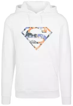 Толстовка с капюшоном DC COMICS SUPERMAN FLORAL LOGO SUPERHELD F4NT4STIC, белый