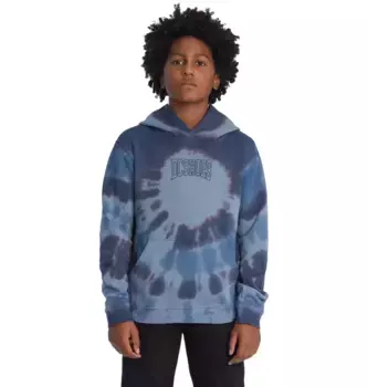 Толстовка с капюшоном DC Shoes "Uni", цвет Faded Denim Tie Dye