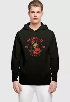 Толстовка с капюшоном DEADPOOL BRAIN DAMAGE ABSOLUTE CULT, черный
