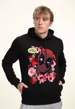 Толстовка с капюшоном DEADPOOL WHAT IS THIS Marvel, черный
