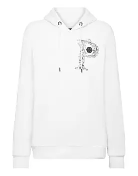 Толстовка с капюшоном Деньги Philipp Plein, белый