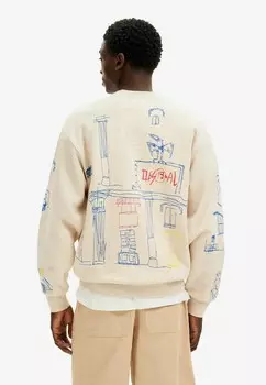 Толстовка с капюшоном Desigual, бежевый