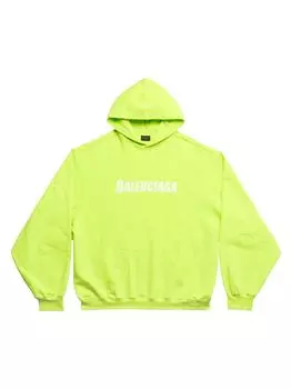 Толстовка с капюшоном Destroyed Caps Balenciaga, желтый
