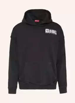 Толстовка с капюшоном Diesel, черный