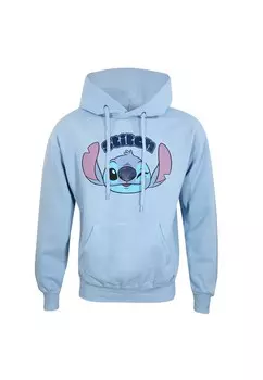 Толстовка с капюшоном DISNEY LILO AND STITCH CUTE FACE Henry Tiger, светло-голубой
