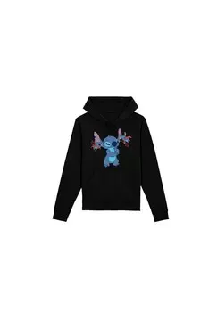 Толстовка с капюшоном DISNEY LILO UND STITCH F4NT4STIC, черный