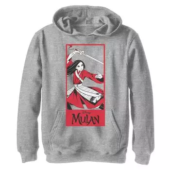 Толстовка с капюшоном Disney Mulan Live Action Mulan Action Pose для мальчиков 8–20 лет Disney