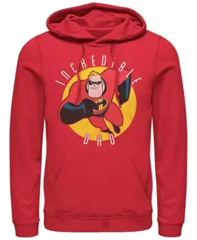 Толстовка с капюшоном Disney Pixar Incredibles Super Dad для мужчин Fifth Sun, красный