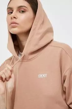 Толстовка с капюшоном Dkny, коричневый