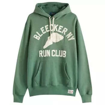 Толстовка с капюшоном для бегового клуба Bleecker Polo Ralph Lauren, зеленый