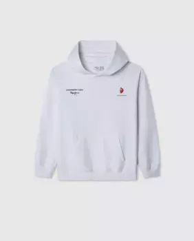 Толстовка с капюшоном для девочек Carol Pepe Jeans, белый