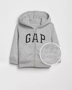Толстовка с капюшоном для мальчика с логотипом Gap, серый