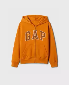 Толстовка с капюшоном для мальчика с логотипом Gap, горчичный