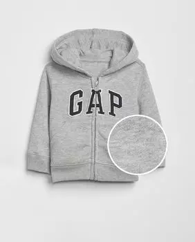 Толстовка с капюшоном для мальчика с логотипом Gap, серый