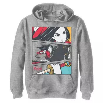 Толстовка с капюшоном для мальчиков 8–20 лет Disney Mulan Live Action Mulan Comic Action Panels Disney