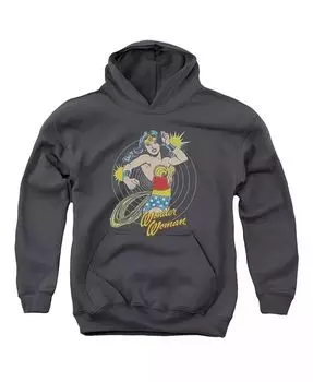 Толстовка с капюшоном для мальчиков и подростков Spinning Pull Over DC Comics, серый