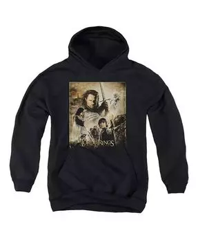 Толстовка с капюшоном для мальчиков и молодежи Rotk Poster Lord Of The Rings, черный