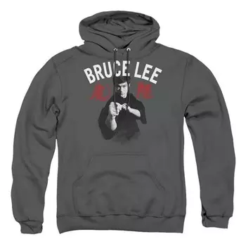Толстовка с капюшоном для взрослых Брюса Ли Ready Licensed Character, цвет Charcoal