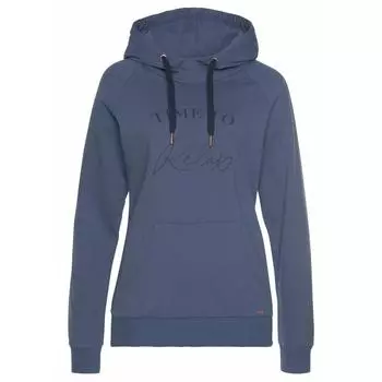 Толстовка с капюшоном для женщин LASCANA, цвет blau