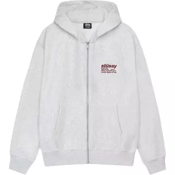 Толстовка с капюшоном DNA Zip Stussy, серый