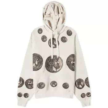 Толстовка с капюшоном Dolce & Gabbana Acient Coins Pop Over, бежевый