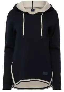 Толстовка с капюшоном DOUBLEFACE LAURASN, темно-синий